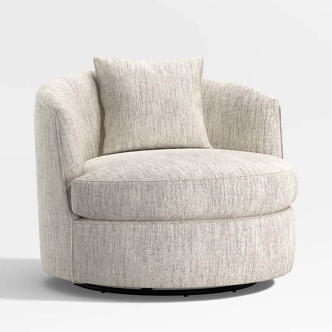 Round swivel deals armchair