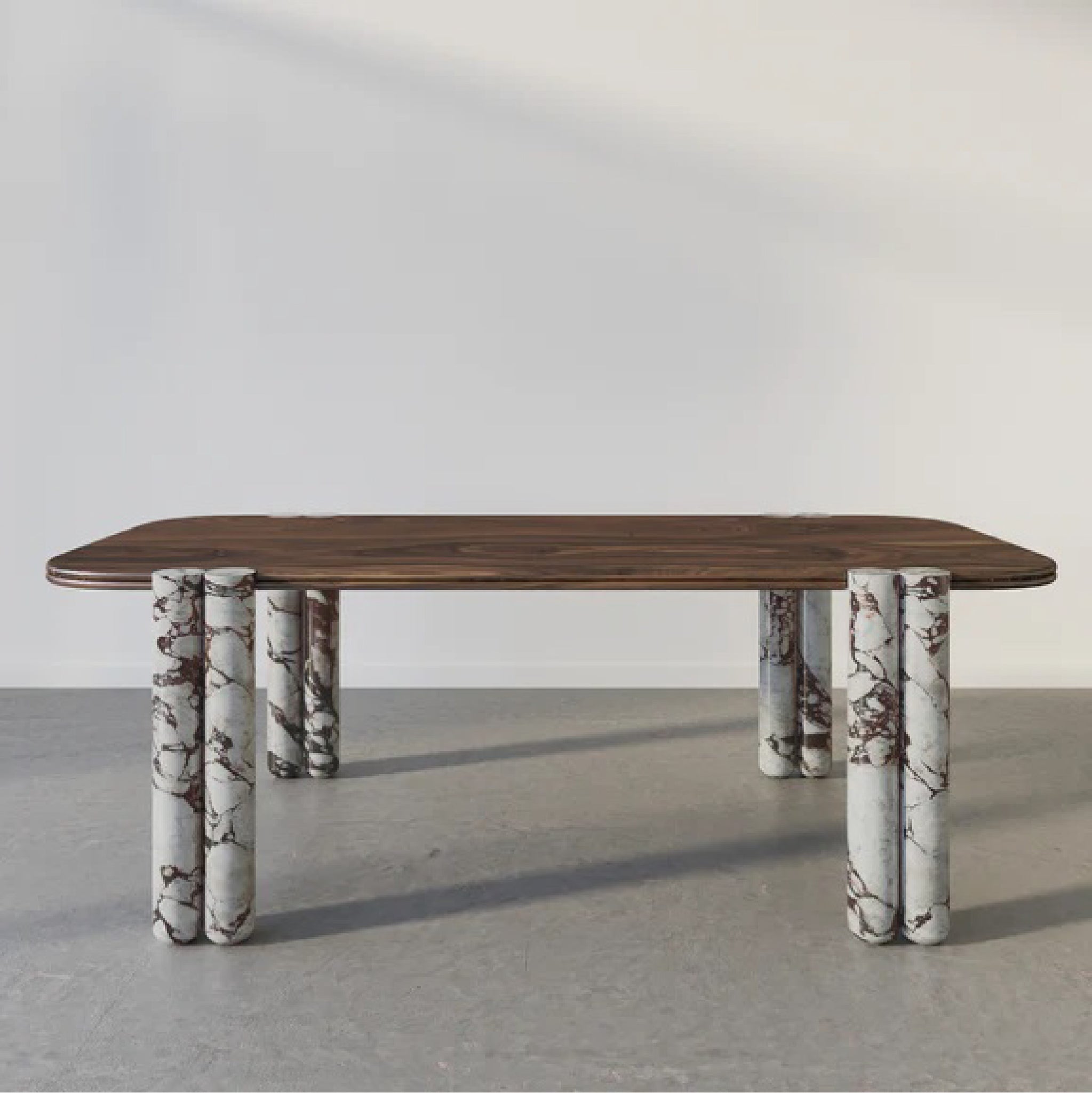 Zania Dining Table with Marble Legs