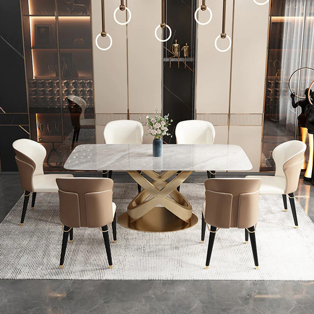 Melchor Designer Dining table Front View