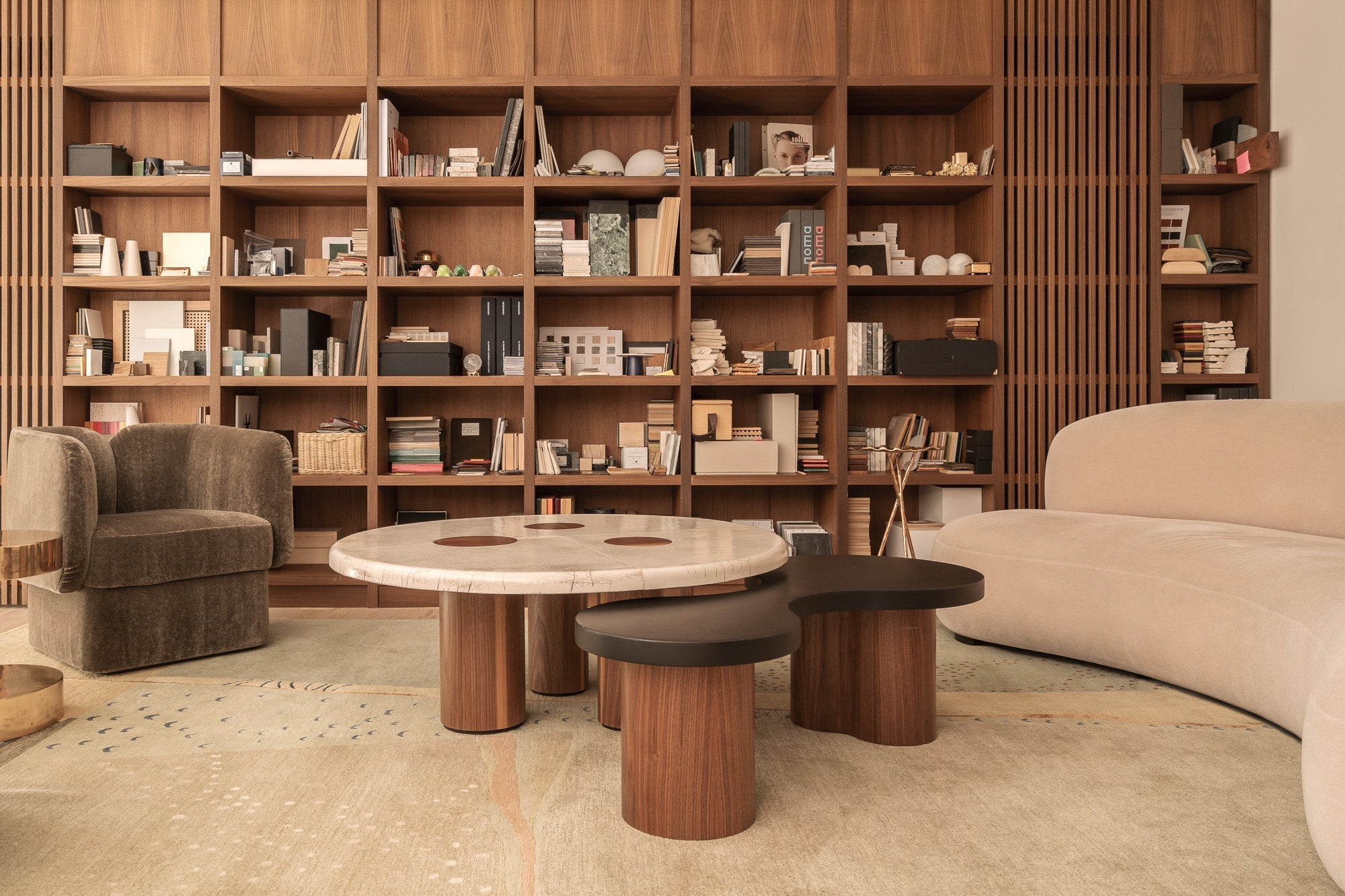 Oval vs Round Travertine Coffee Tables