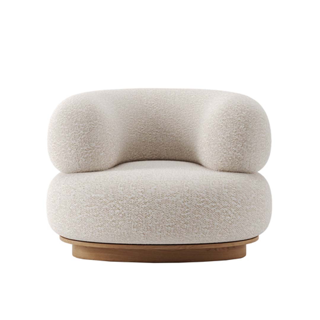 Antares Swivel Armchair Without Ottoman