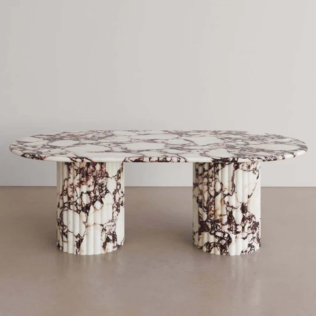 Marx Oval Marble Coffee Table