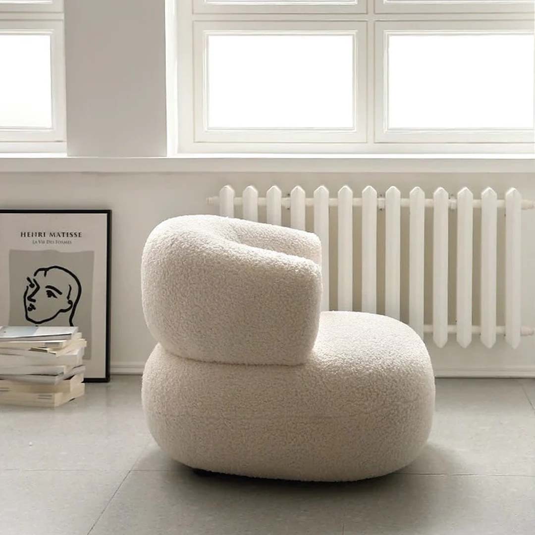 Turies Boucle Armchair Mixed Cotton