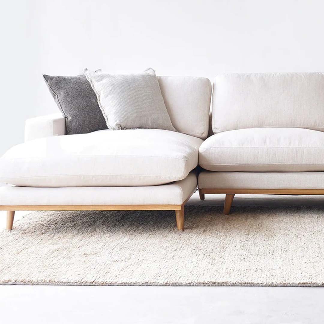 Agena L Shape Sofa - Off White