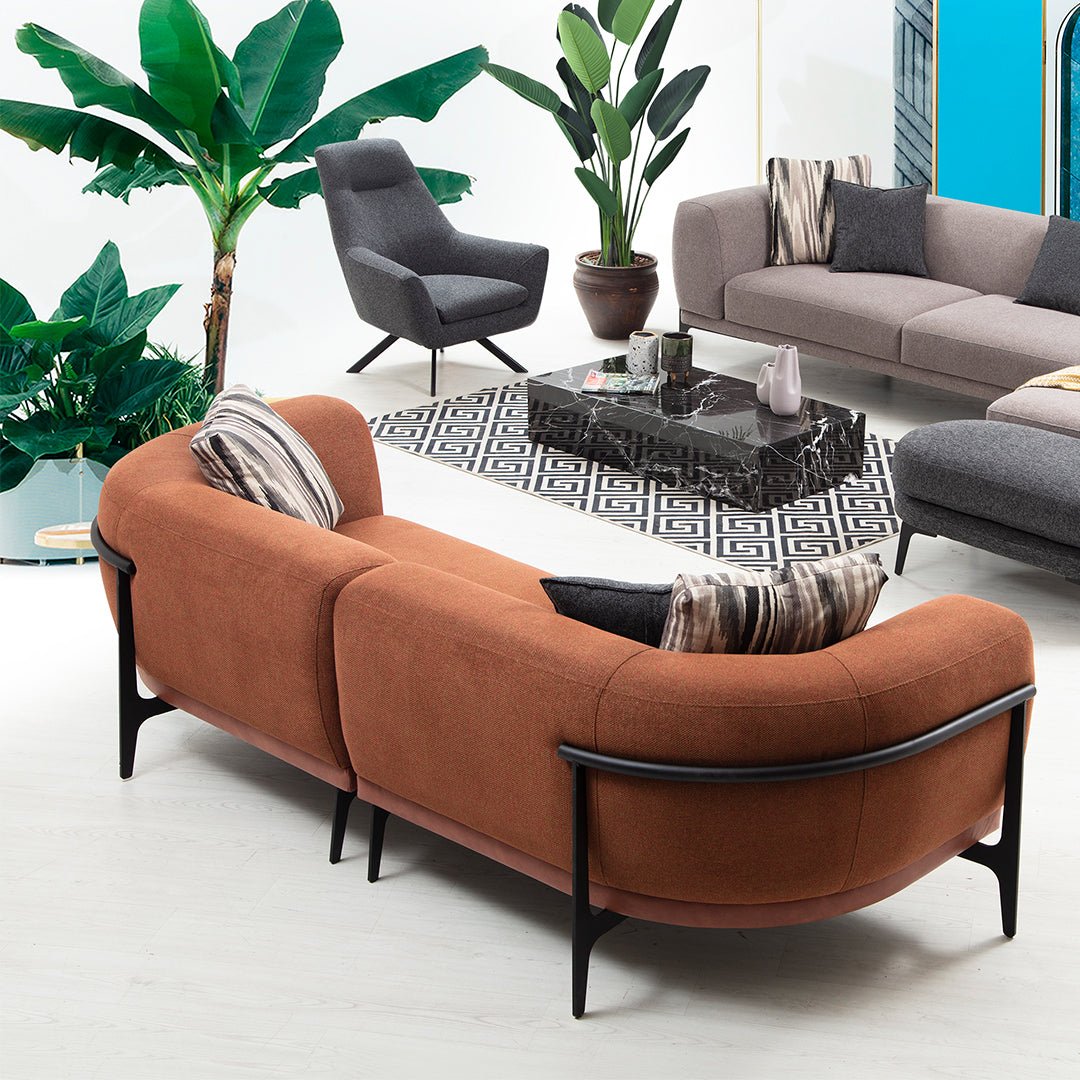 Cluster 3 Seater Sofa Sleek Back Design