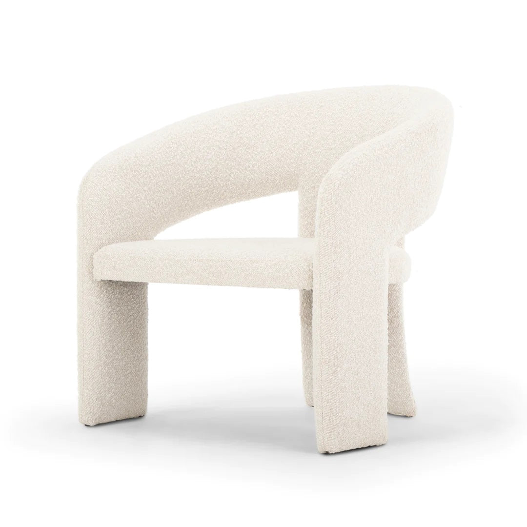 Alcor Boucle Armchair Side View