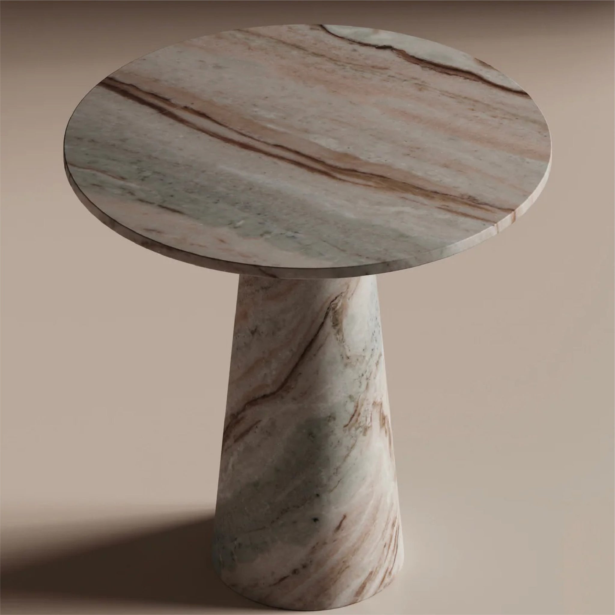 Brown Marble Dining Table