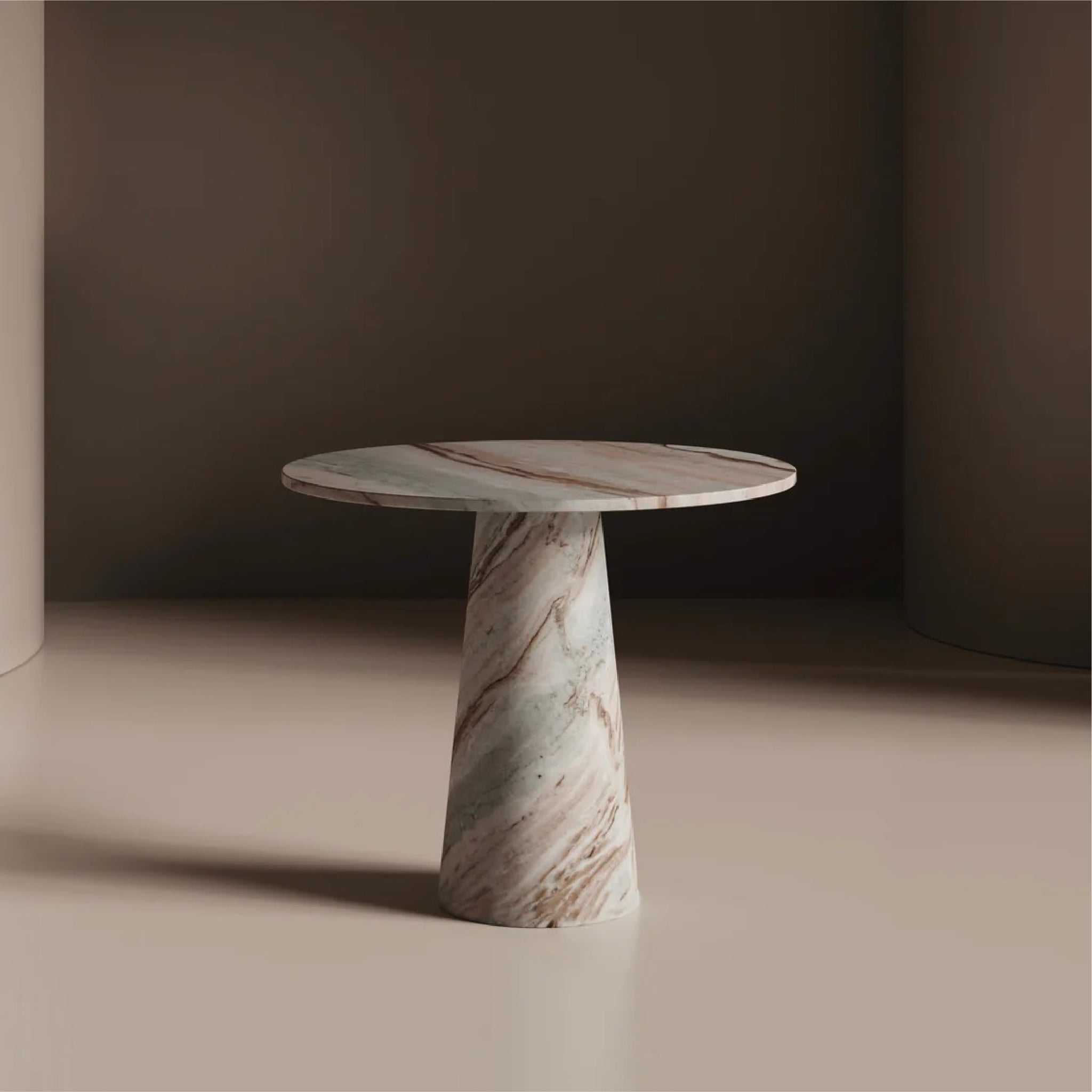 Brown Marble Dining Table