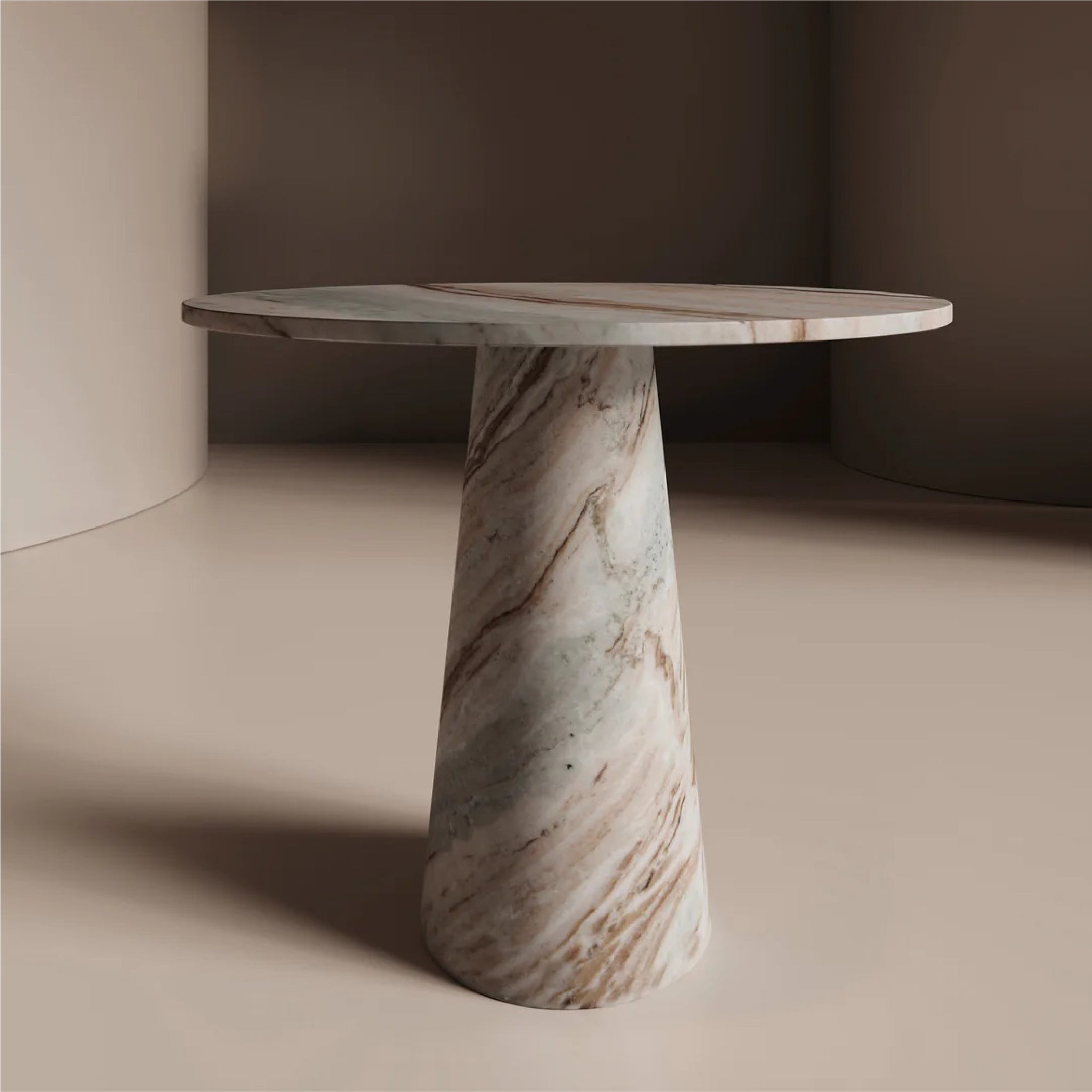 Brown Marble Dining Table