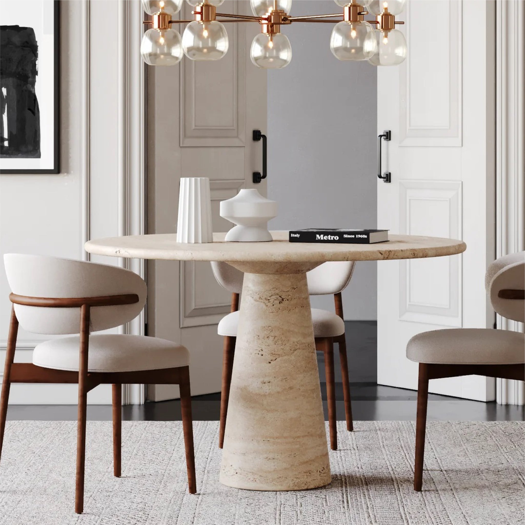 Classic Aroma Marble Dining Table