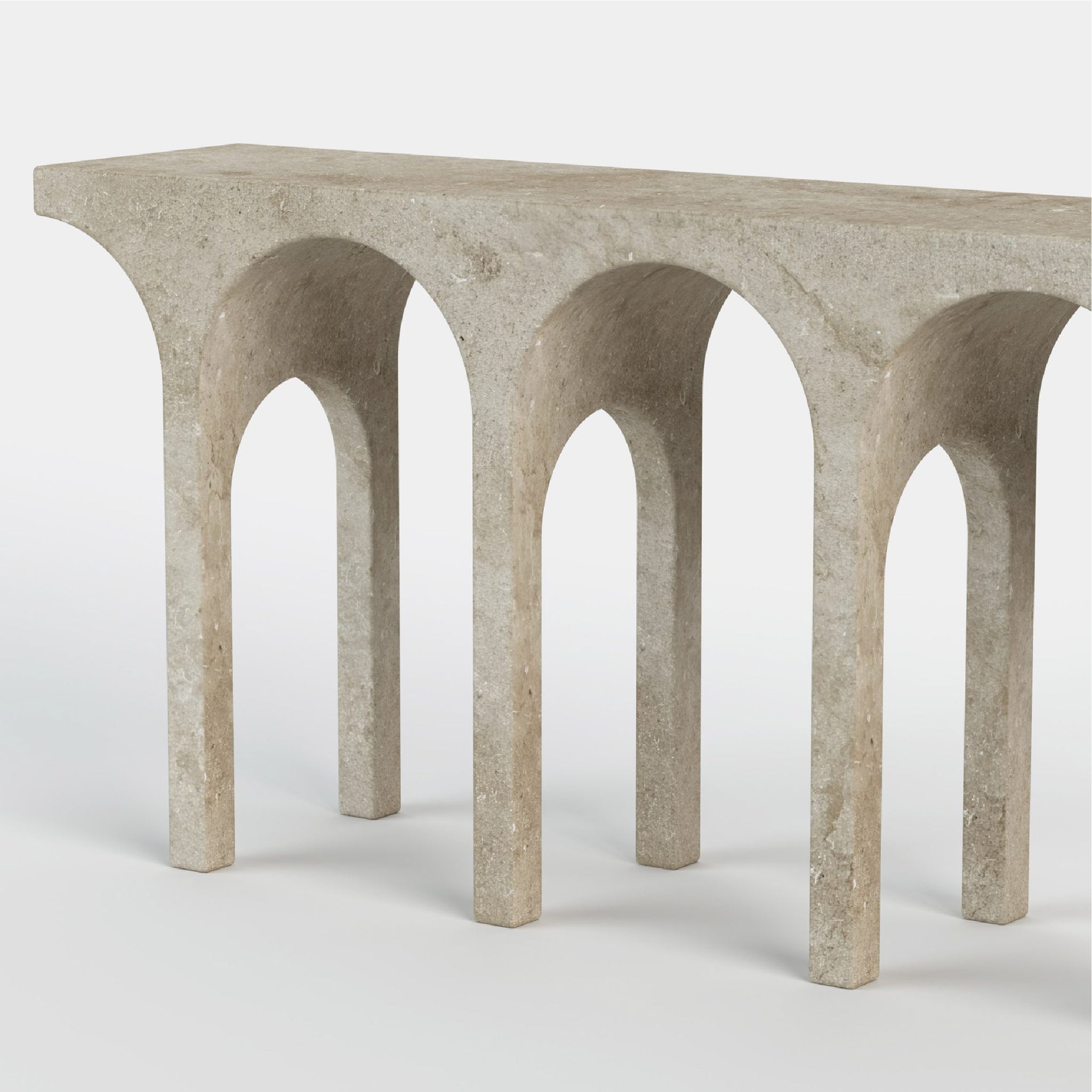 Galleria Natural Marble Console Table