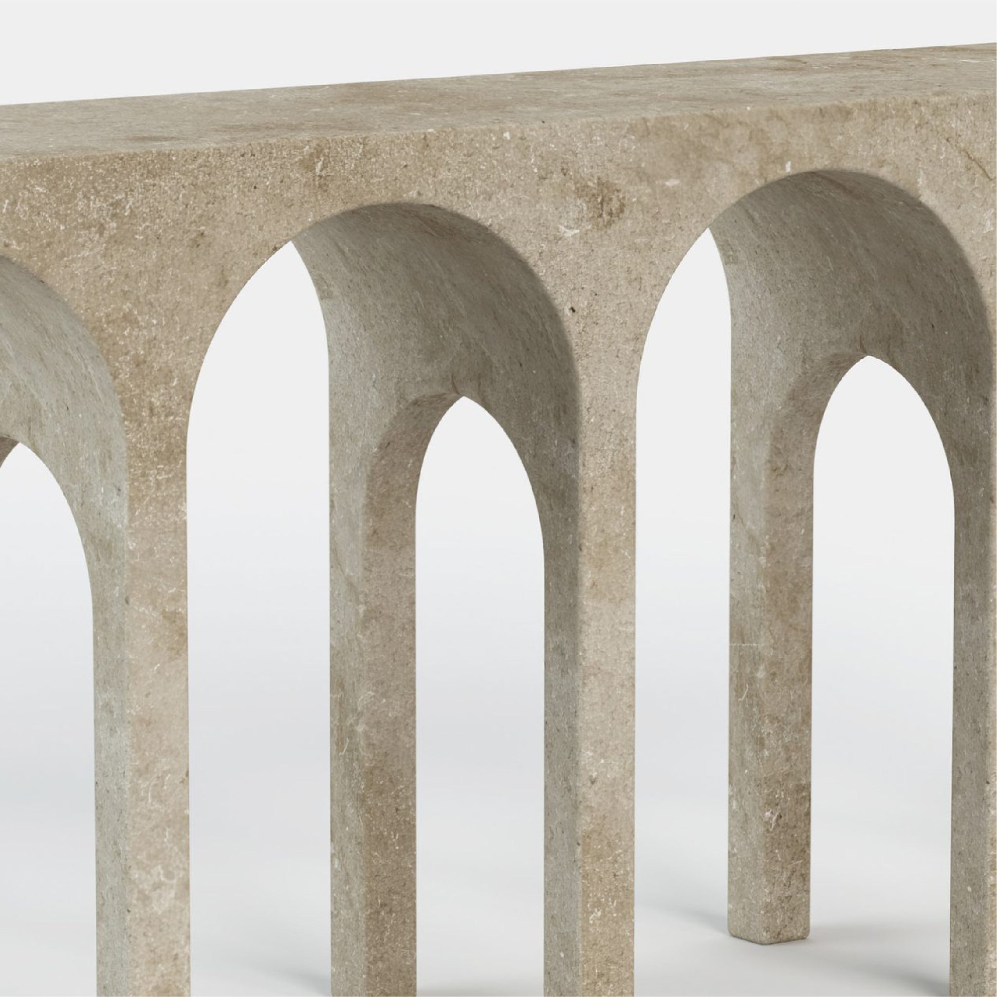 Galleria Natural Marble Console Table