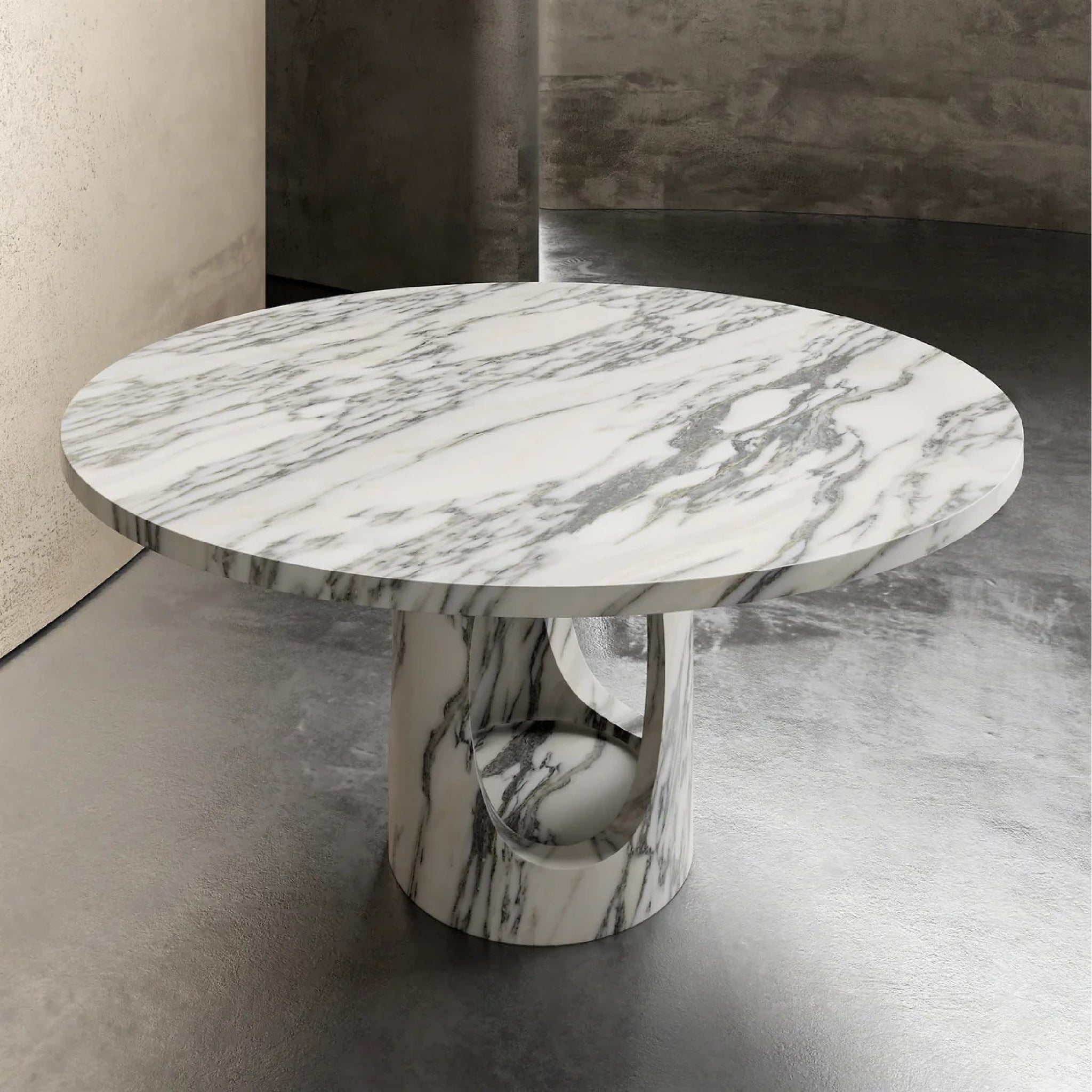 Modish Travertine Marble Dining Table