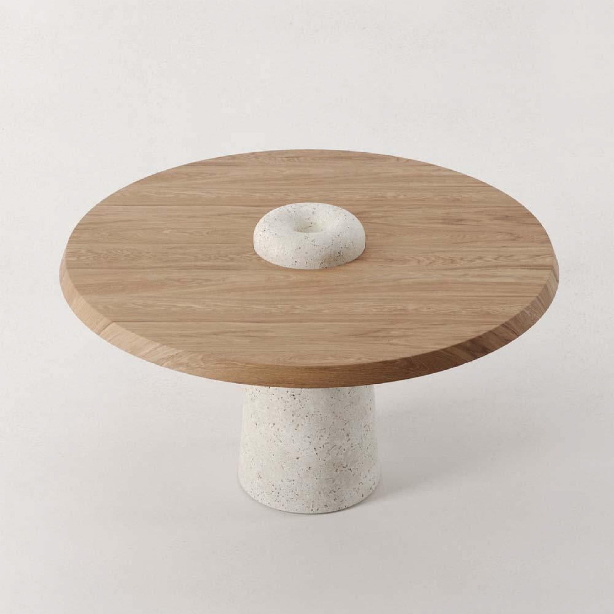 Alshain Travertine Marble Dining Table