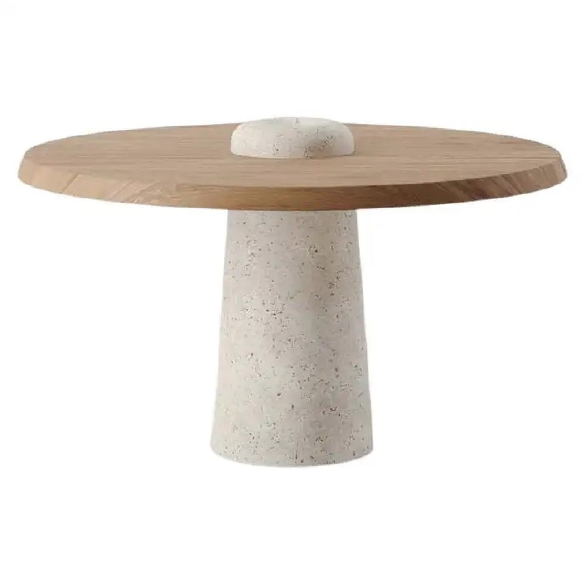 Alshain Travertine Marble Dining Table