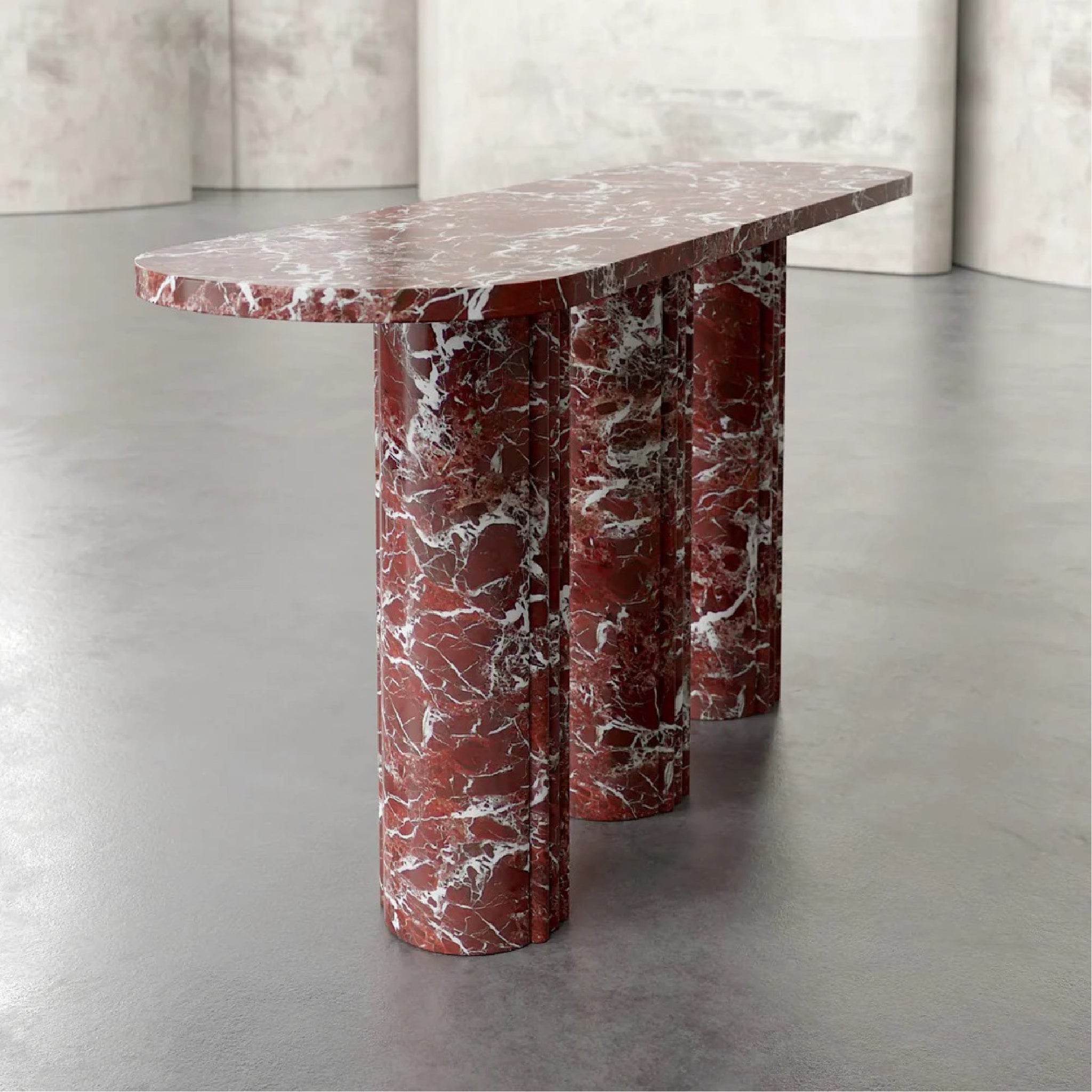 Syrma Natural Marble Console Table