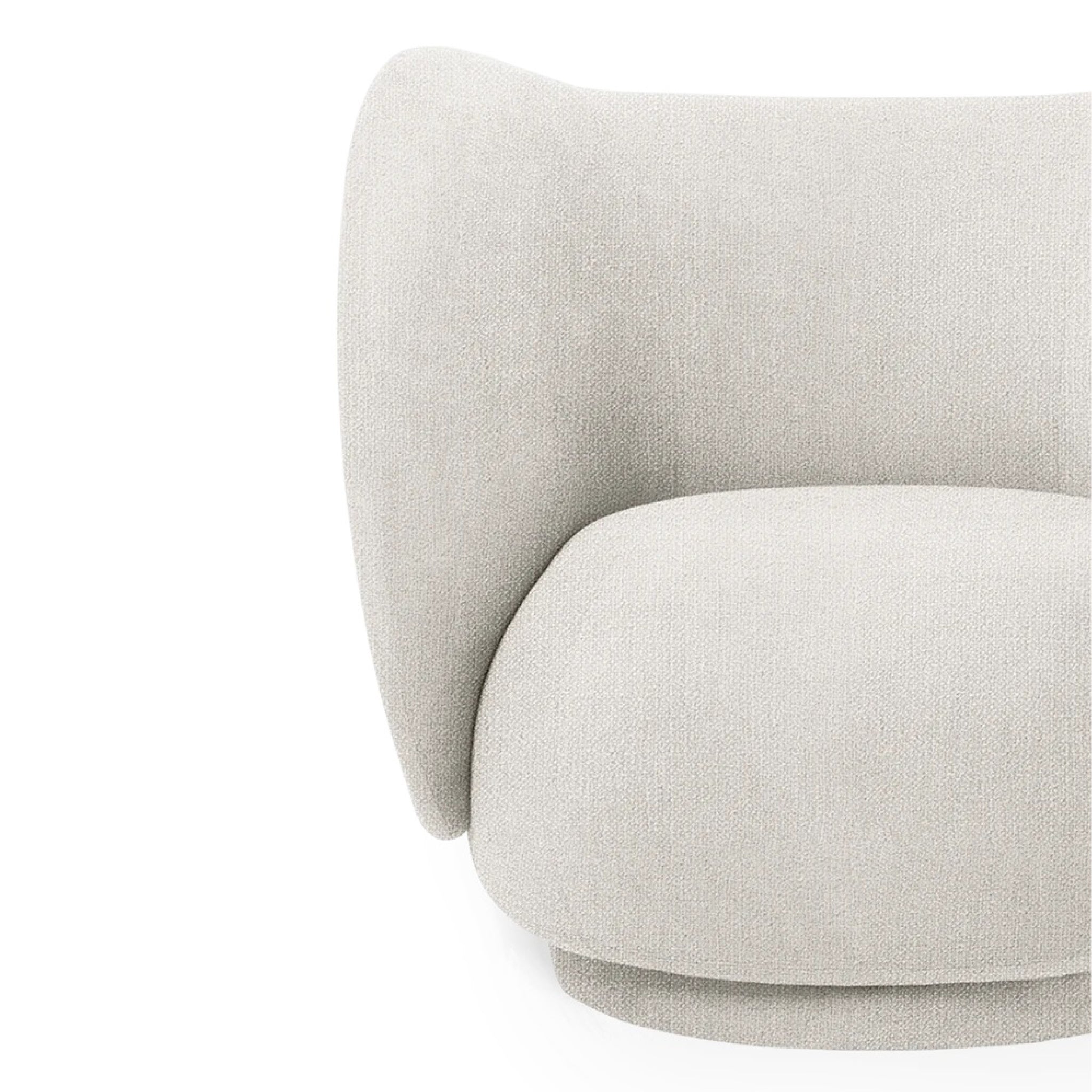 Abell Lounge chair - Boucle Wool Fabric