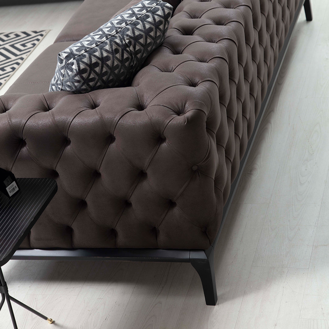 Heze Chesterfield Sofa Backside View