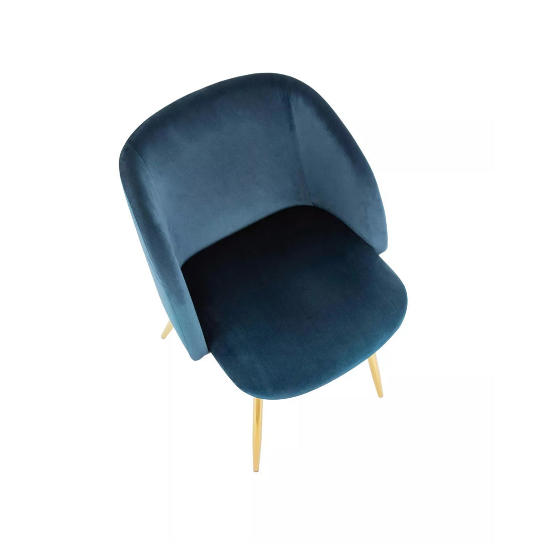 Rouche Designer Chair Velvety Fabric