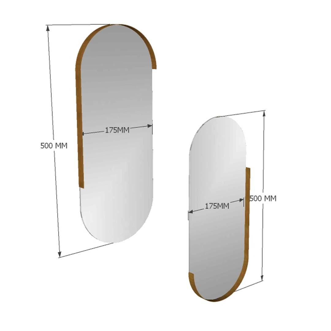 Oval Mirror Dimensions