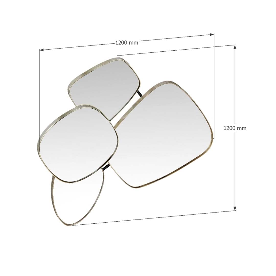 Rounded Designer Mirror Dimensions