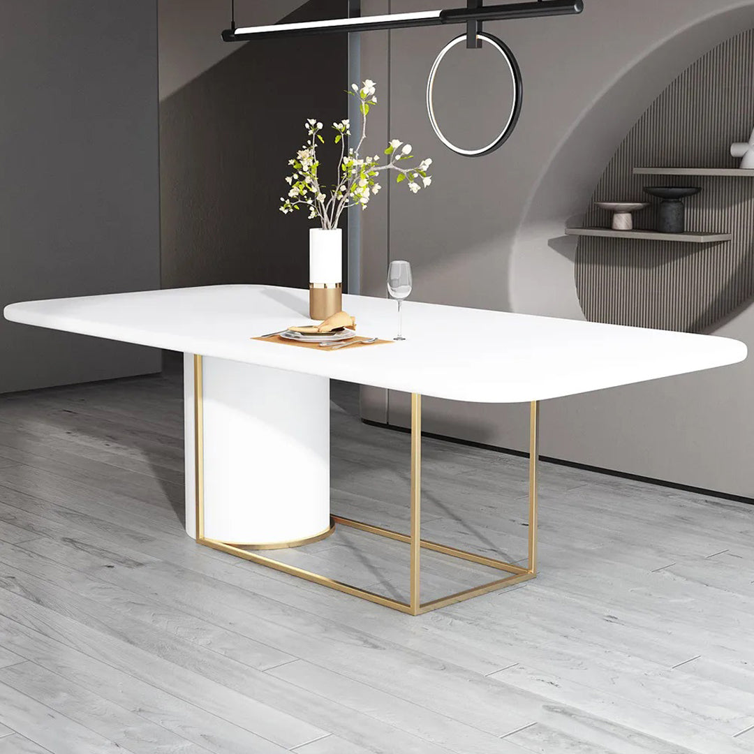 Freccia Designer Dining Table Side View