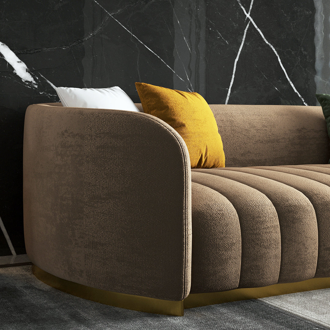 Brown Aquila Designer Sofa 