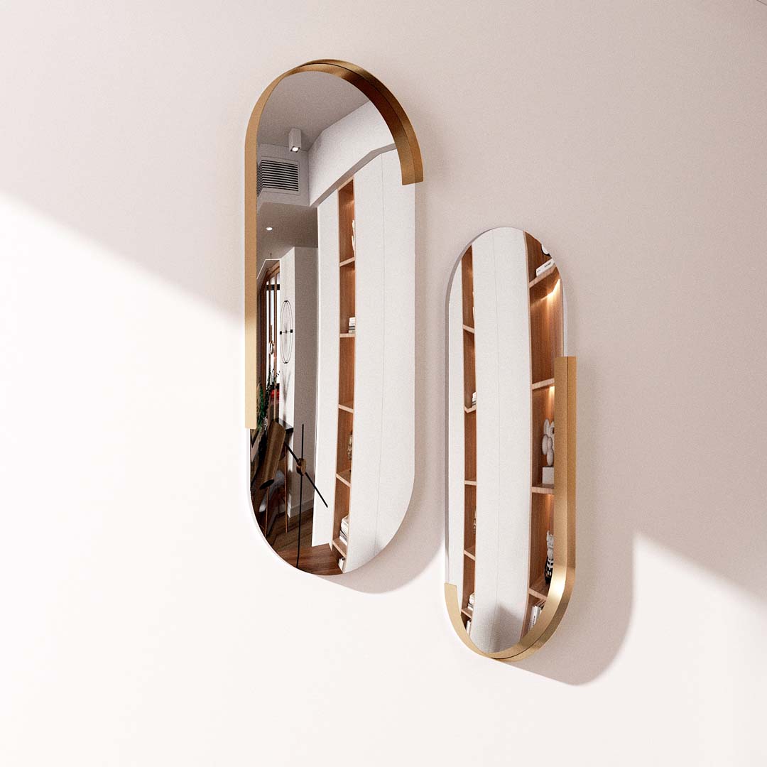 Oval Mirror Set of 2
