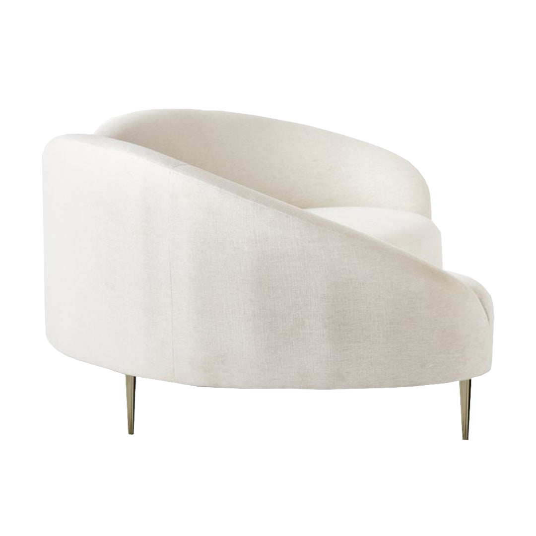 White Upholstery Crater White Designer Sofa 