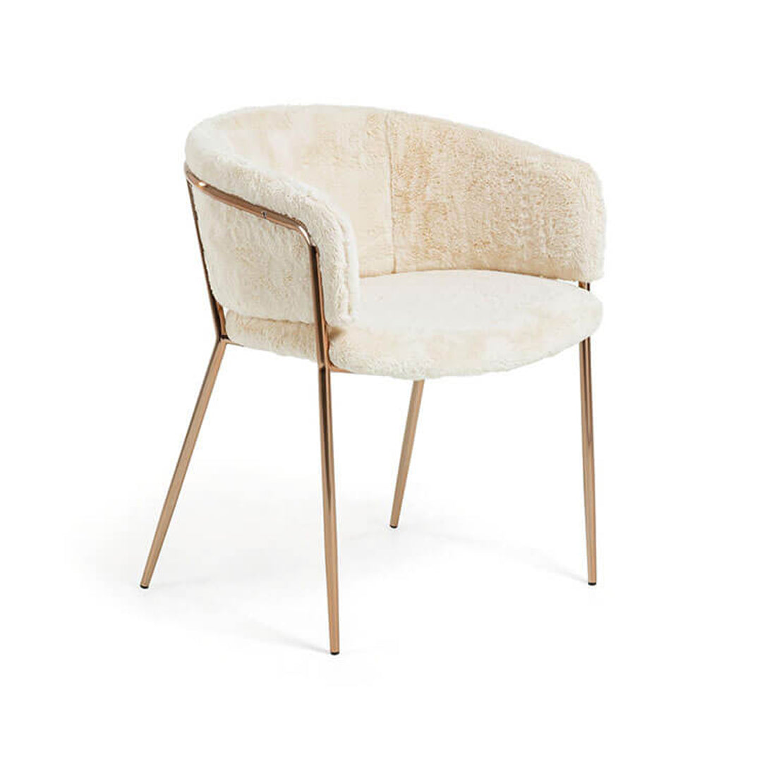 Becy Boucle Designer Chair