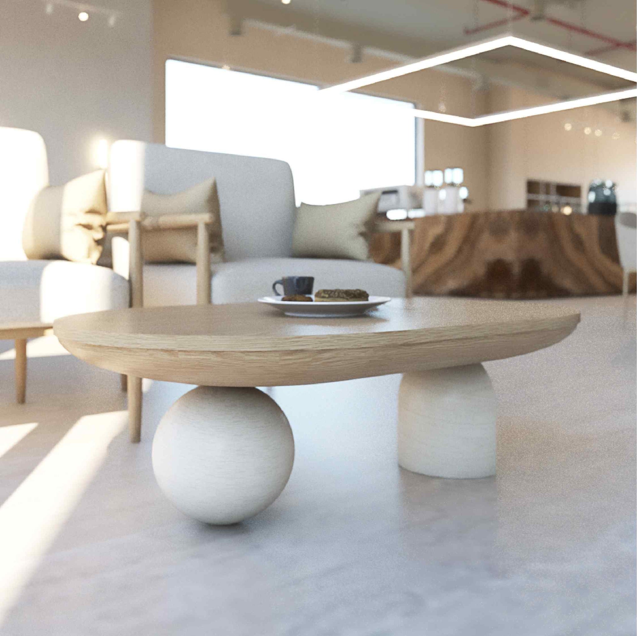 Sculptor Oval Coffee Table Sleek Design